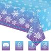 Одноразовая скатерть Водонепроницаемая скатерть со снежинками Блестящая скатерть на зимнюю тематику для рождественских и новогодних вечеринок