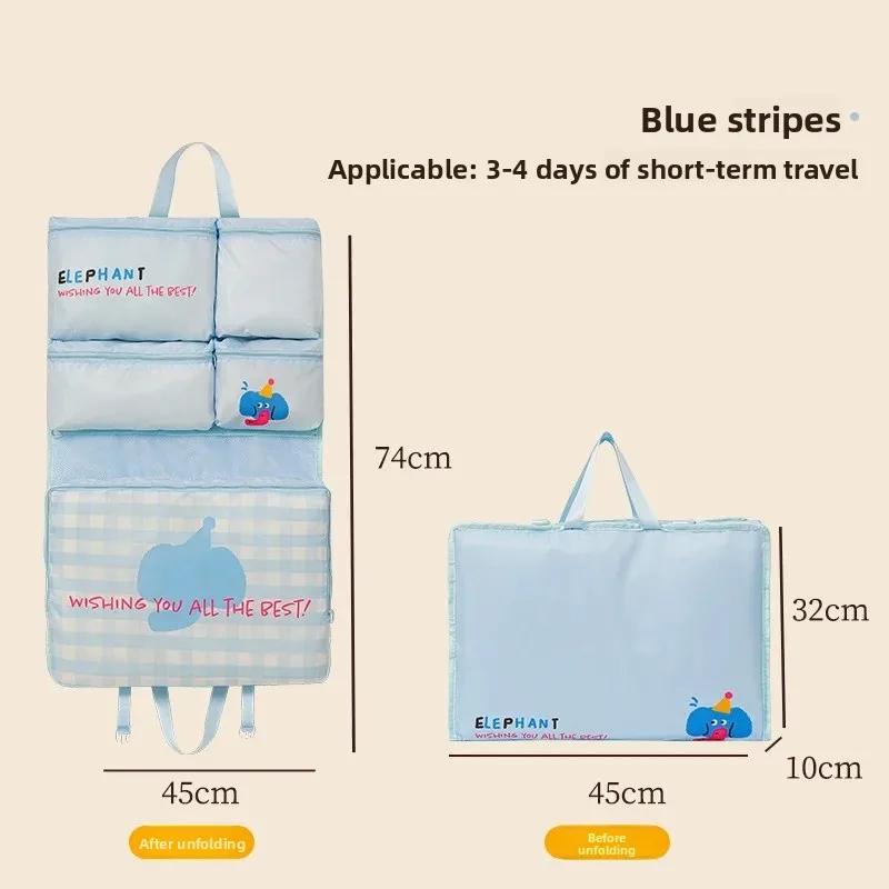 Travel Storage Bag Foldable Hanging Waterproof for Clothes Underwear Intimate Apparel Luggage Business Trips Organizer Bag