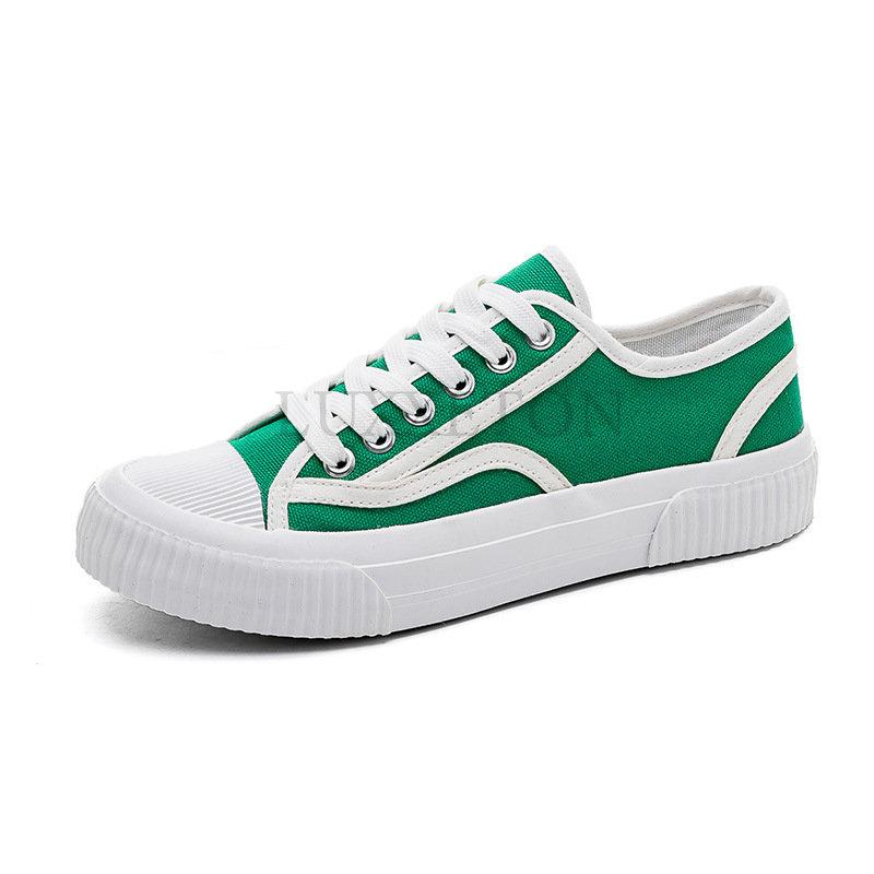 Thick Soled Canvas Shoes for Women New Spring and Autumn Versatile Shoes Casual Sports Shoes Retro Board Shoes