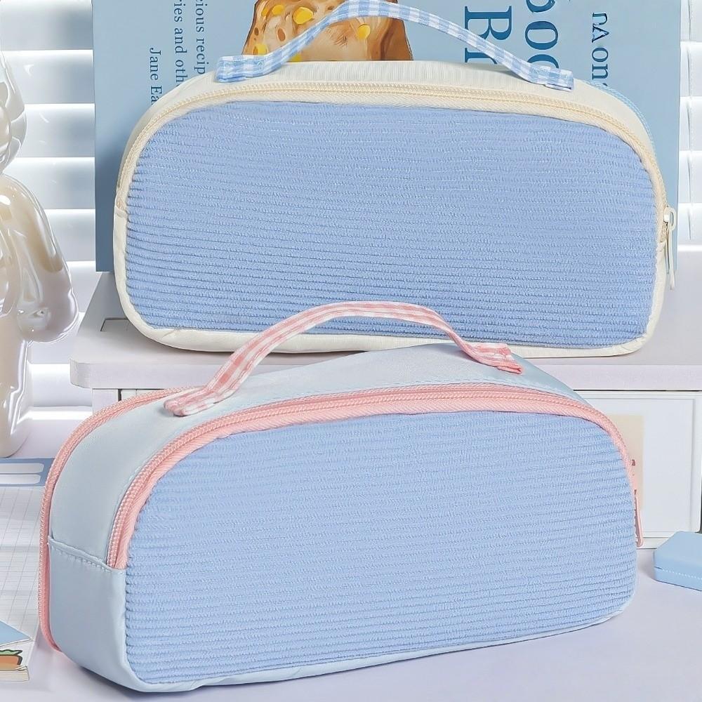 Pencil Holder Korean Stationery Bag Makeup Bag Pen Storage Bag School Office