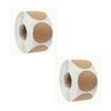 500 Pieces Per Roll Kraft Paper Circular Self-adhesive Label Paper Item Classification Name Sticker Personalized Label