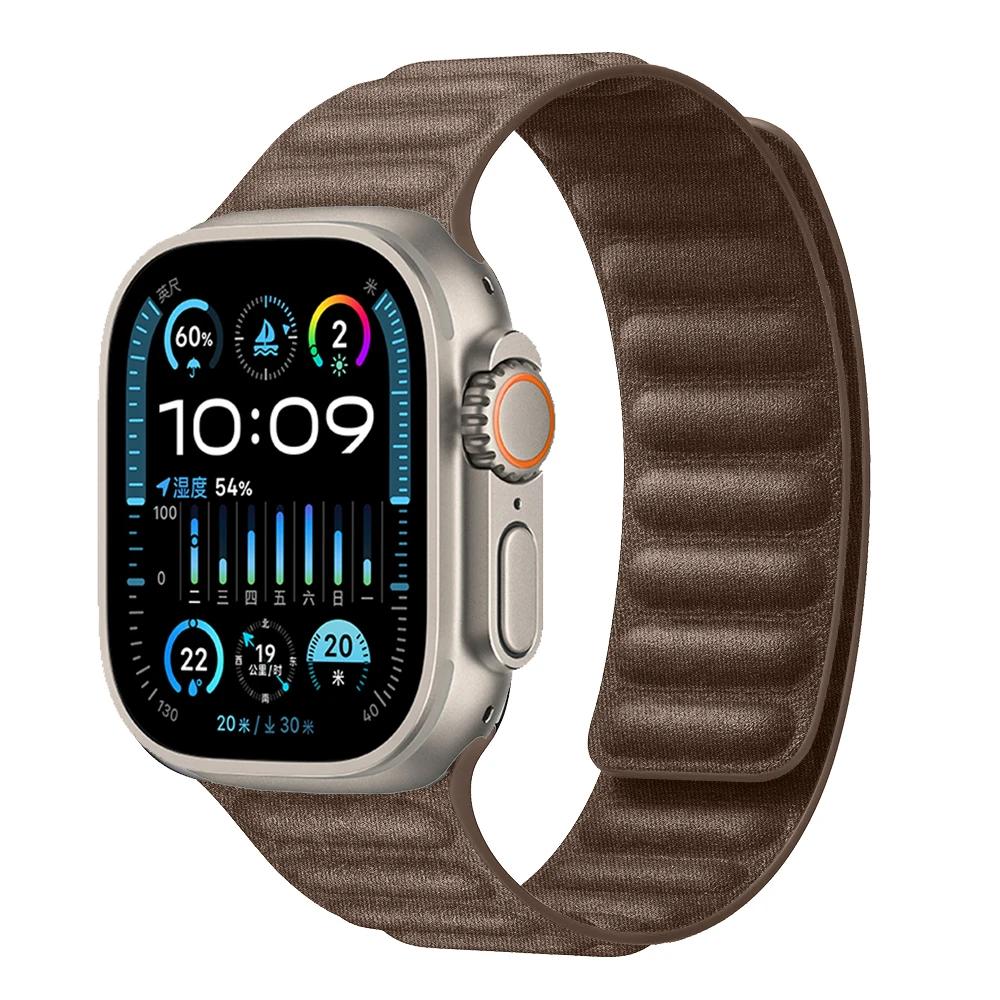 Силиконовый ремешок для Apple Watch Ultra 3/2 49 мм 11 10 9 8 7 45 мм 41 мм 42 мм 46 мм Браслет Магнитный Браслет Напульсник iWatch 6 SE Ремень