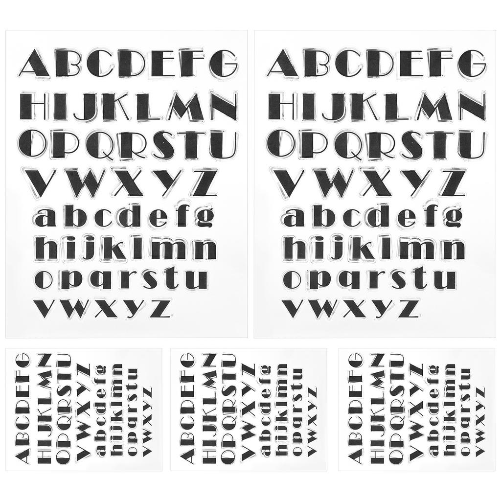 5 шт. прозрачный штамп журнал скрапбукинг заглавные строчные буквы 52 алфавит резина T1766