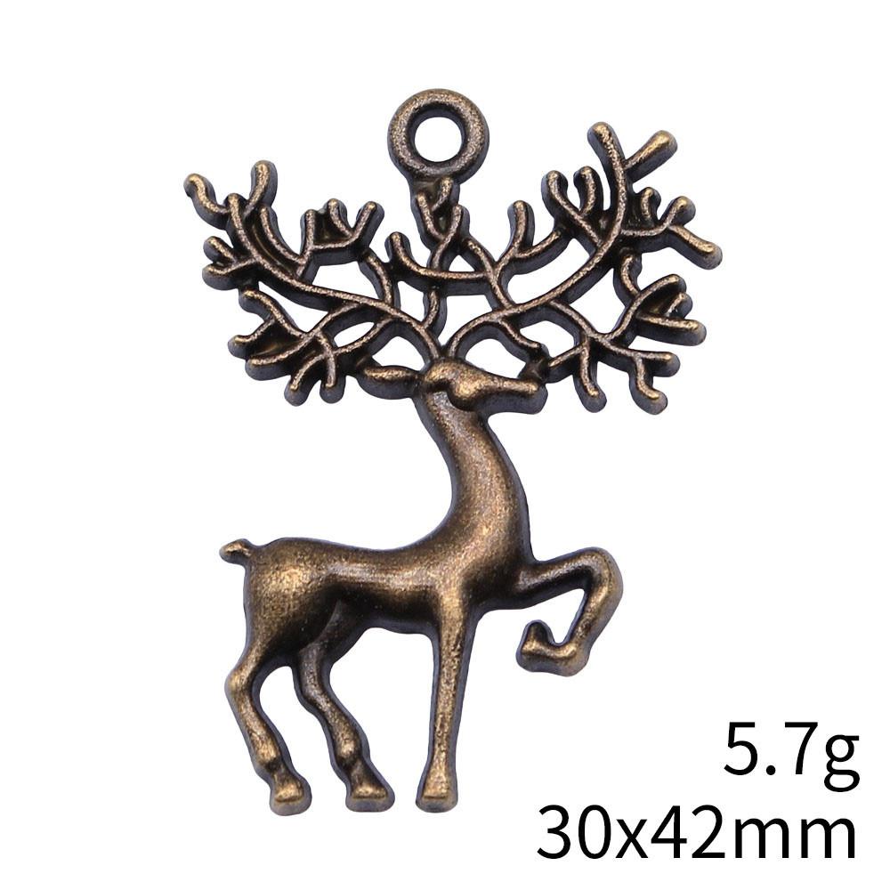 NewArrivals Charms For Jewelry Deer Christmas Day Charms Pendant Audience Bracelet Pendant