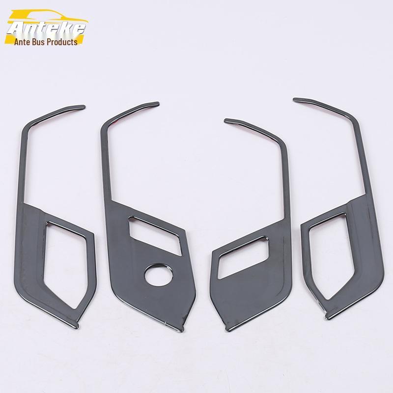Fits 16 Passat Models: Interior Handle Decorative Frame, Stainless Steel Door Armrest Handle.
