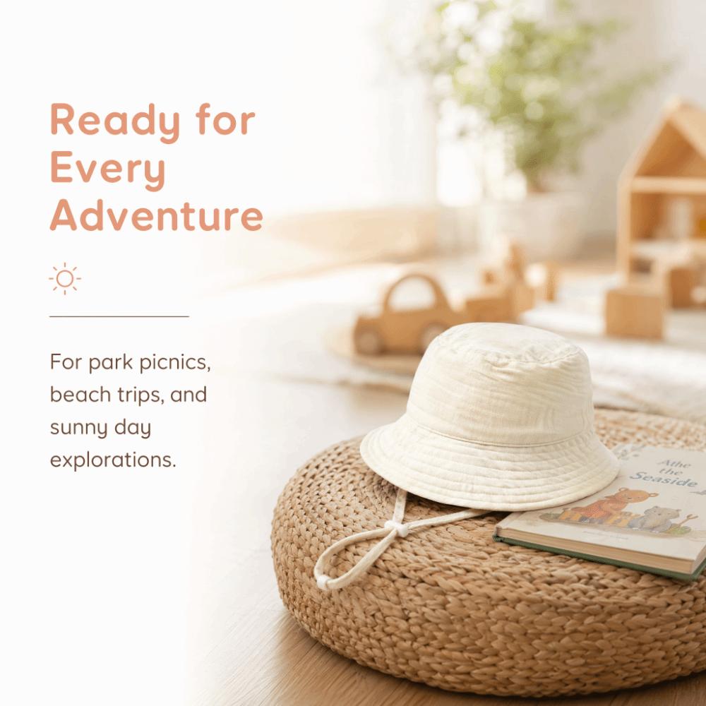 Striped Fisherman Hat Wide Brim Bucket Hat High Quality Children's Sun Hat Outdoor Fishing