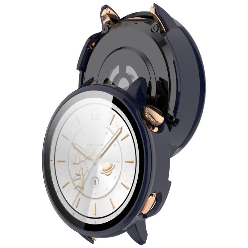 Upgrades PC Glass Mixed  Protective Cover with Full edges  Defense & Precise Button cutout Suitable for Watch X2 Mini
