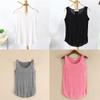 Vest Loose Casual Cotton Stretch Wide Strap Shoulder