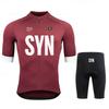 2025 Synful Мужская велосипедная одежда Комплект футболки с коротким рукавом для горного велосипеда Триатлон MTB Лето