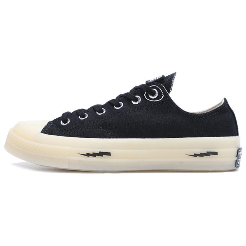Offspring x Converse Chuck 70 Chuck Taylor Community Lightning Износостойкие Легкие Низкие Кеды для Скейтборда Унисекс Черные