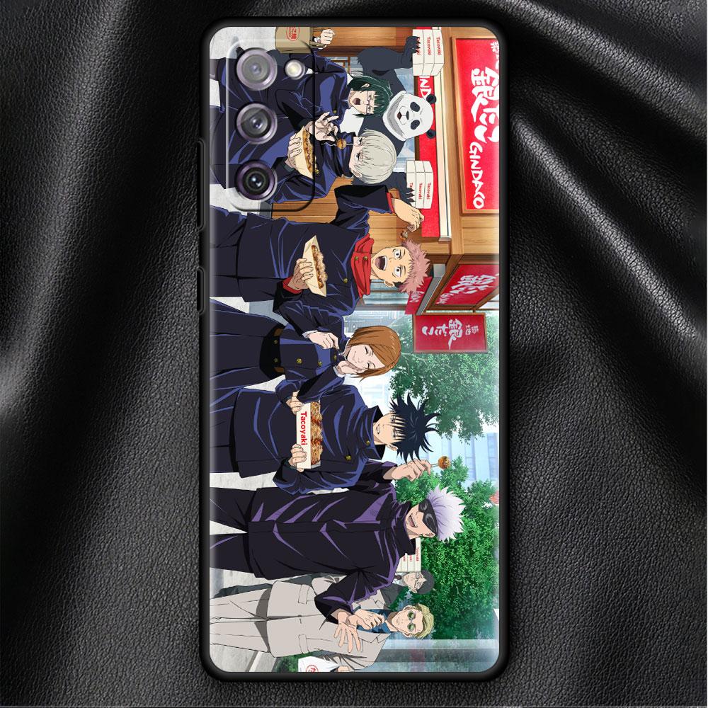 Case For Samsung Galaxy S20 FE S22 Ultra S21 Plus Luxury Soft Phone Case S10 S9 S8 S10e S7 Silicone Funda Jujutsu Kaisen Anime