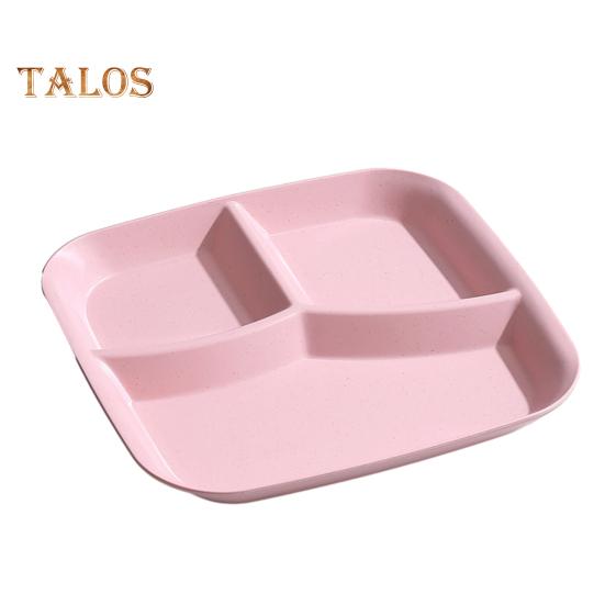 Прямоугольная обеденная тарелка, 3 отделения, пищевой полипропилен, можно мыть в посудомоечной машине, взрослые дети, завтрак, закуска, овощная еда, сервировочное блюдо, кухонные принадлежности