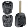 2 Buttons Key Fob Case with Blade VA2 for PEUGEOT 307 CITROEN C2 C3 + Battery