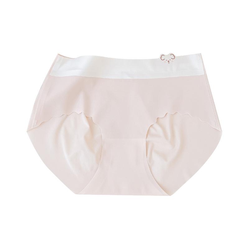 Женские трусы, бесшовное нижнее белье из ледяного шелка, милые, приятные для кожи, удобные трусики с подтяжкой бедер