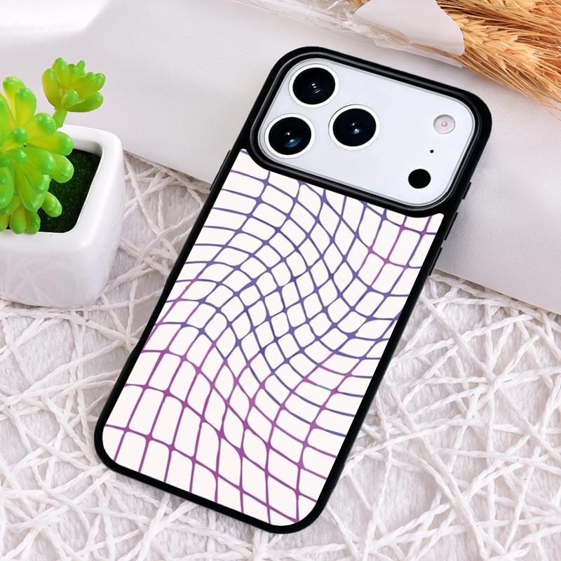 Противоударный чехол для телефона с волнистой сеткой для iPhone 17 Air 16e 15 11 12 14 13 Pro Max Защитная крышка Coque