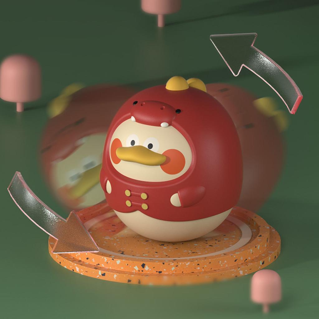 Baby Wobbler Toy Duck Tummy Time Wobbler Animal Shaped Large Swaying Early Educational Toy for