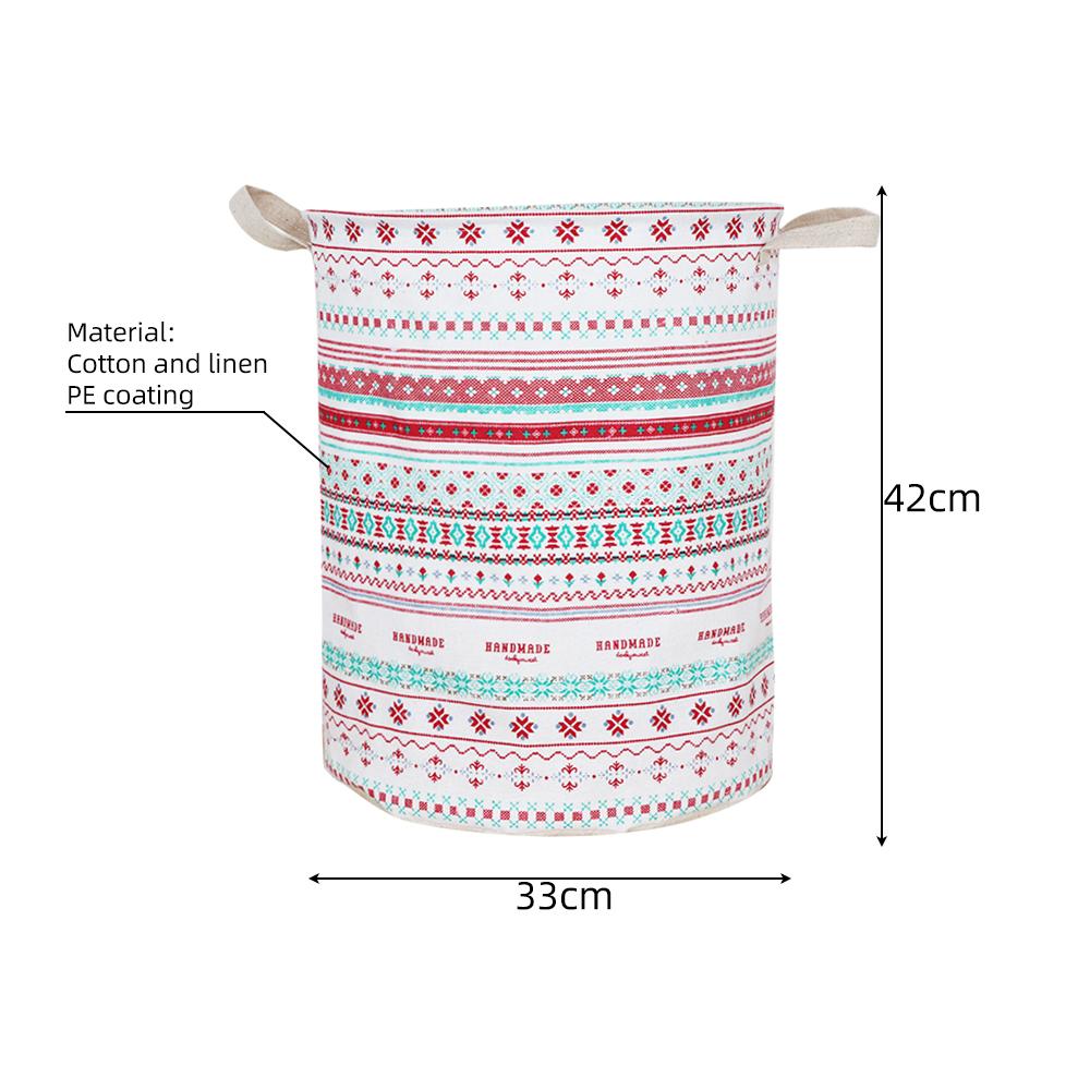 Большая корзина для белья, водонепроницаемая корзина для хранения грязной одежды, корзина для игрушек, хлопковая льняная ткань, переносная корзина для грязной одежды, органайзер для комнаты