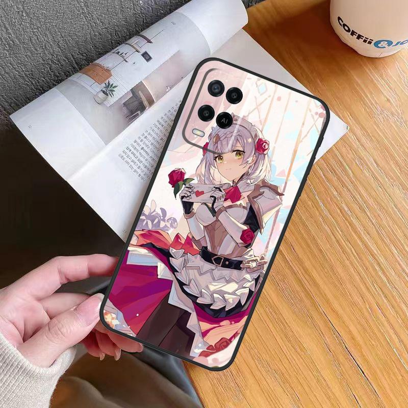 Чехол Noelle Genshin Impact для Oppo A18 A38 A74 A94 A54 A58 A78 A98 A80 A60 A40 A96 A76 A16 A15 A17 A57 A5 A6 Pro