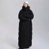 Unisex Long Goose Down Jacket Floor-Length Ultra-Warm Coat