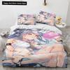 Комплект постельного белья Kawaii Anime sexy Girl, пододеяльник, одеяло, комплект постельного белья, наволочка, размер King Queen Twin для мальчиков и девочек для взрослых