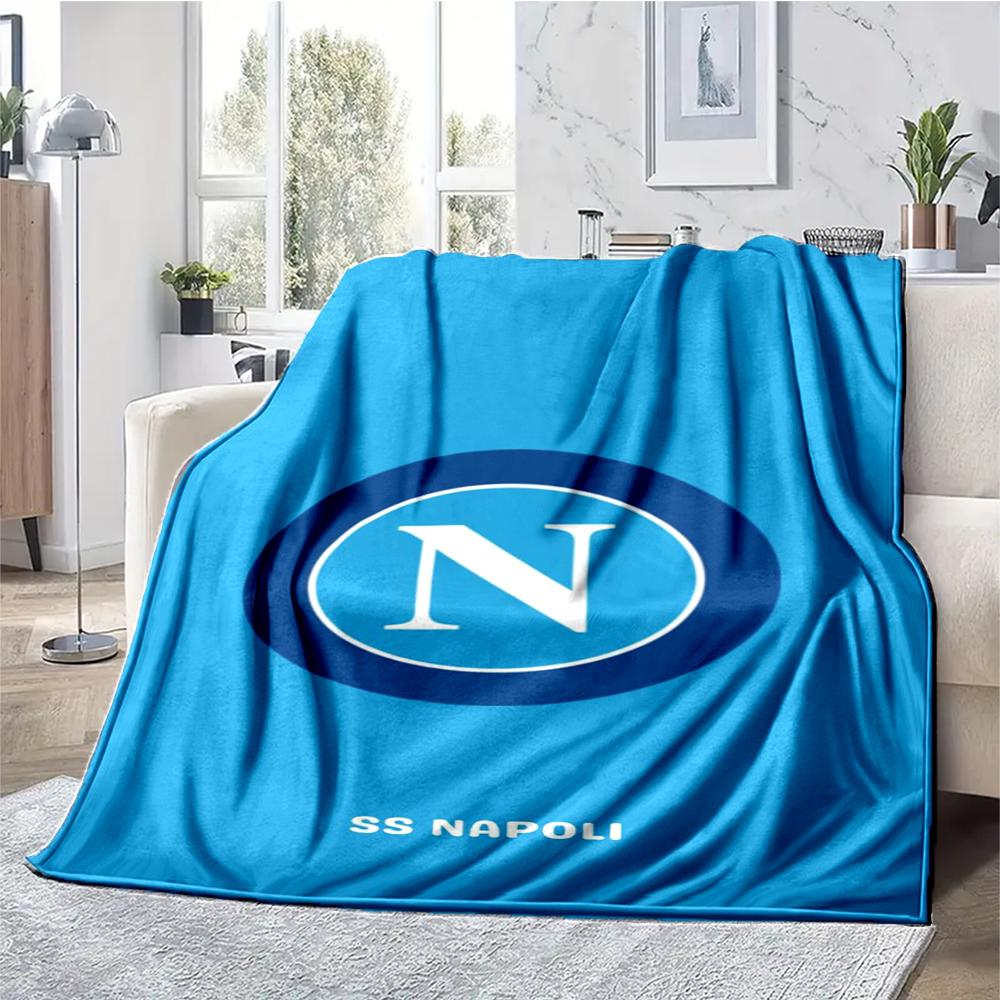 Napoli Theme Printed Blanket - Perfect for Couch, Bed, Travel & Outdoor Use | Machine Washable, Cozy & Durable.