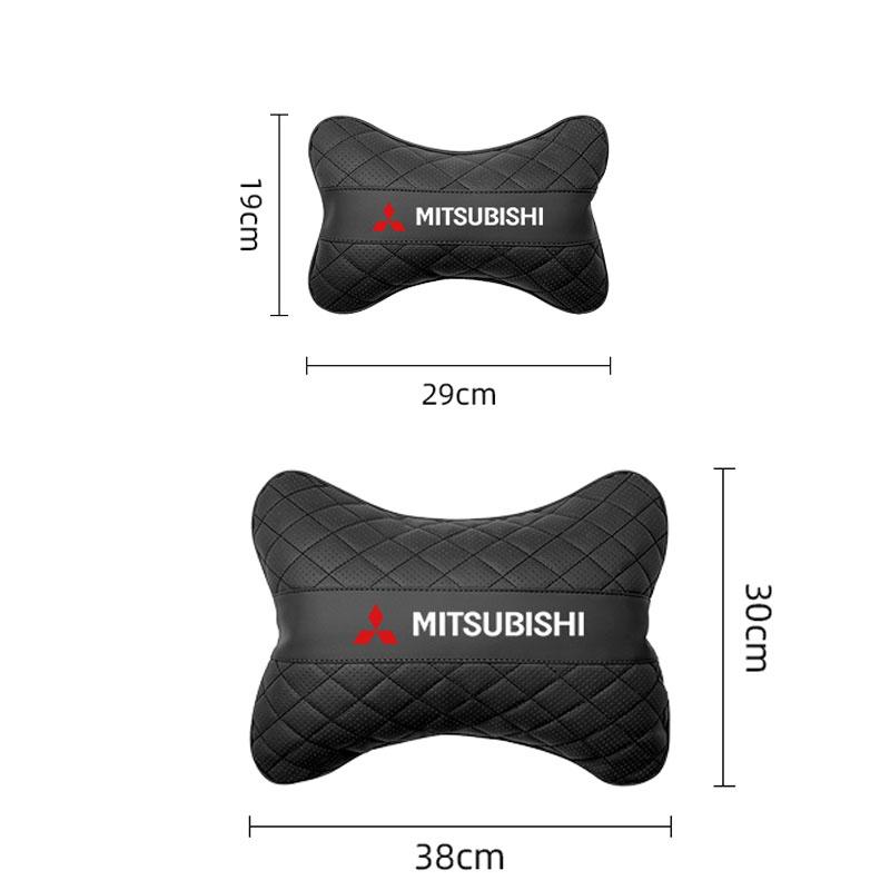 cxfnzt1 Leather Car Seat Headrest Comfortable Lumbar Support For Mitsubishi Eclipse Lancer Outlander Pajero ASX Colt I200 Ex Star Mirage
