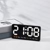 1 Set Digital Alarm Clock with Temperature Display Battery Operated Adjustable Brightness Desk Clock for Home