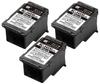 Ecorica Recycled Ink Ecorica Set of 3 BC-345XL Cartridges, Black, ECI-C345XLB-V,