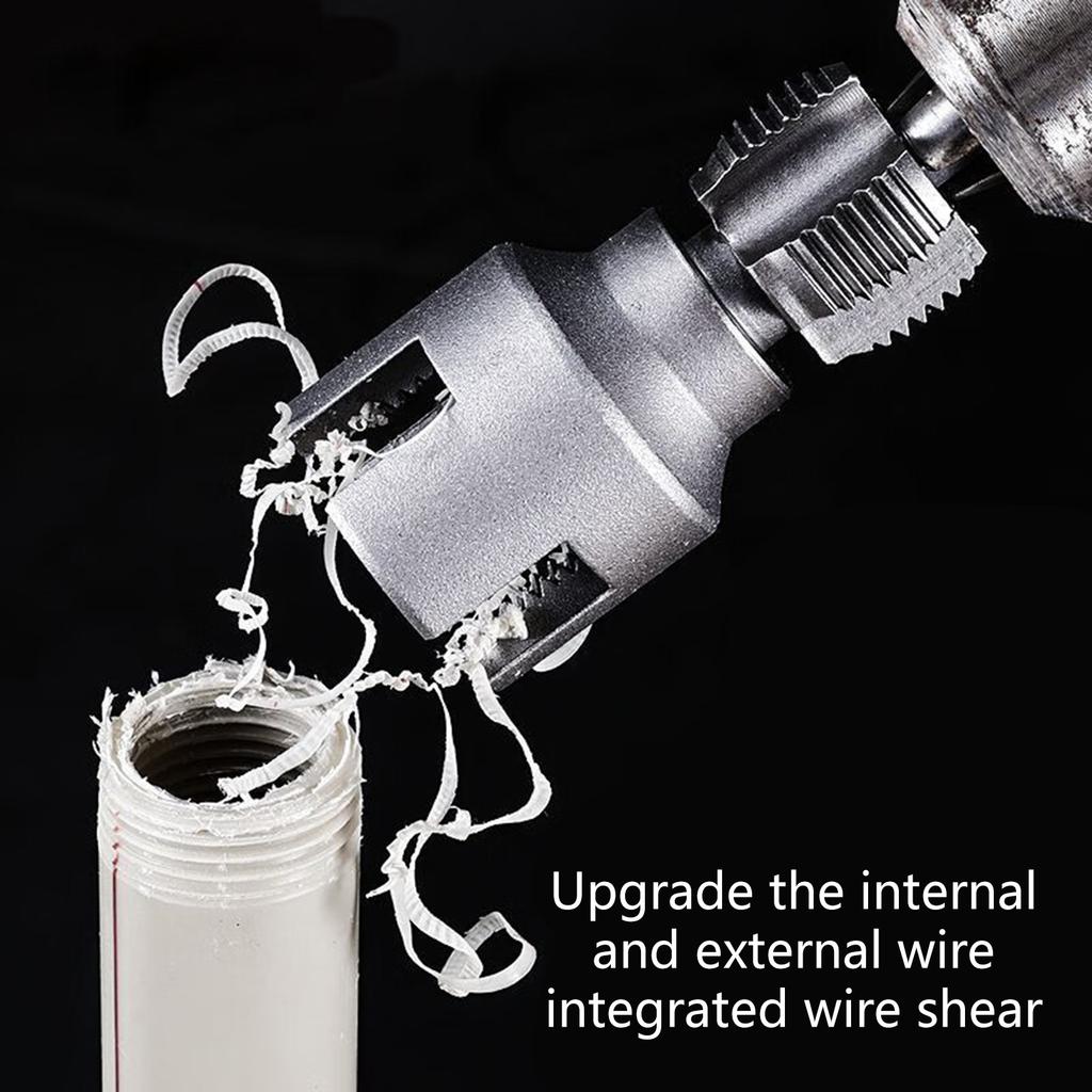 Набор многоразовых клуппов для ПВХ труб разных размеров для электродрели, многоразовый сантехнический инструмент, подходит для домашнего ремонта