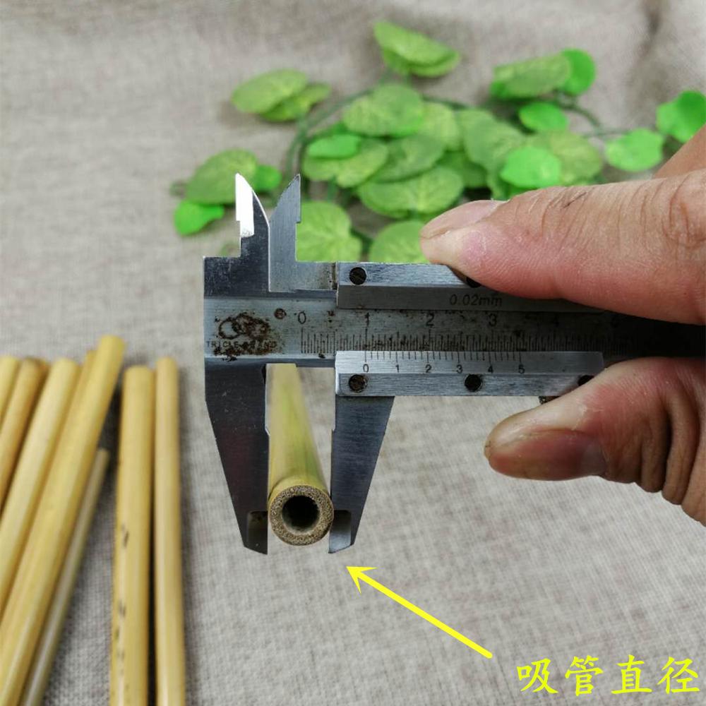 Набор из 6 бамбуковых соломинок, многоразовые соломинки для питья с бесплатной щеткой для чистки, 8 или 9 дюймов на выбор, домашняя барная посуда, бесплатная доставка