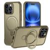 For Magsafe Wireless Charge Fold Magnetic Stand Phone Case For 15 16 17 Pro Max 16E 14 13 12 11 Anti-slip Bumper Cover