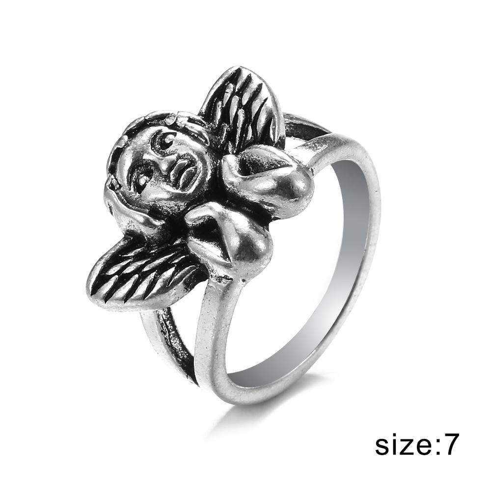 Vintage Punk Carved Eyes Mens Ring Finger Jewelry Hip Hop Rock Culture Ring Unisex Women Male Party Metal Rings Accessories