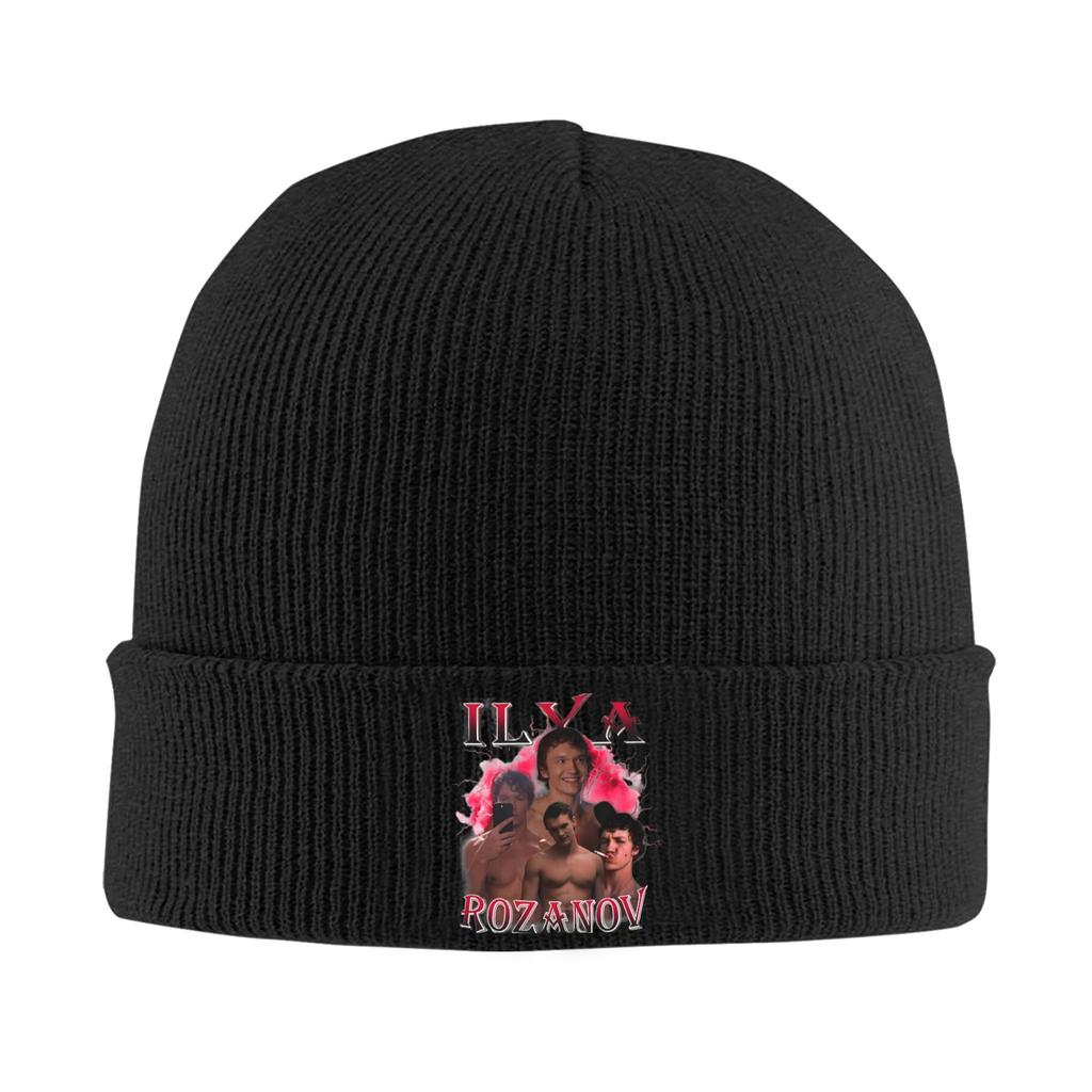Ilya Rozanov Knitted Hat Women's Men's Beanie Autumn Winter Hat Acrylic Heated Rivalry Hockey Crochet Caps