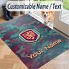 Custom Text Printed Rug Burnley Football Non Slip Floor Carpet For Home Room Decor