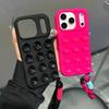 Модный милый силиконовый чехол-присоска «Конфета» для iPhone 17 Air 15 14 11 12 13 16 Pro Max Plus, чехол со шнурком и ремешком на запястье