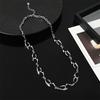 Модное ожерелье с геометрическим узором Современные украшения в стиле городского шика Унисекс Крутая шейная цепочка