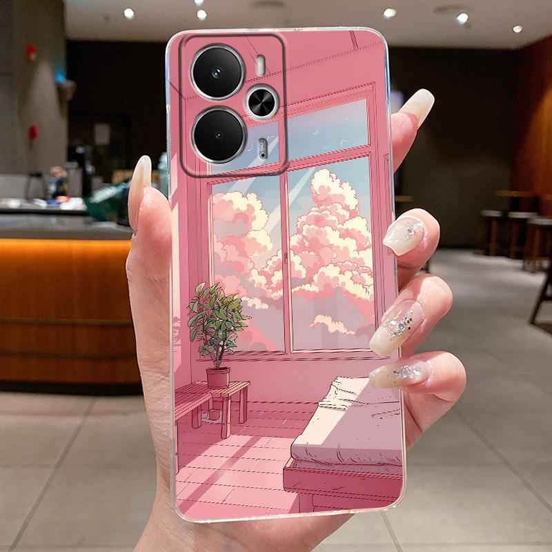 Чехол Для Realme 14 5G 14T 2025 Чехол Для Телефона Роскошный Дракон Милый Крутой Мальчики Девочки Мягкий Чехол Realme14 Realme14T Прозрачные Чехлы