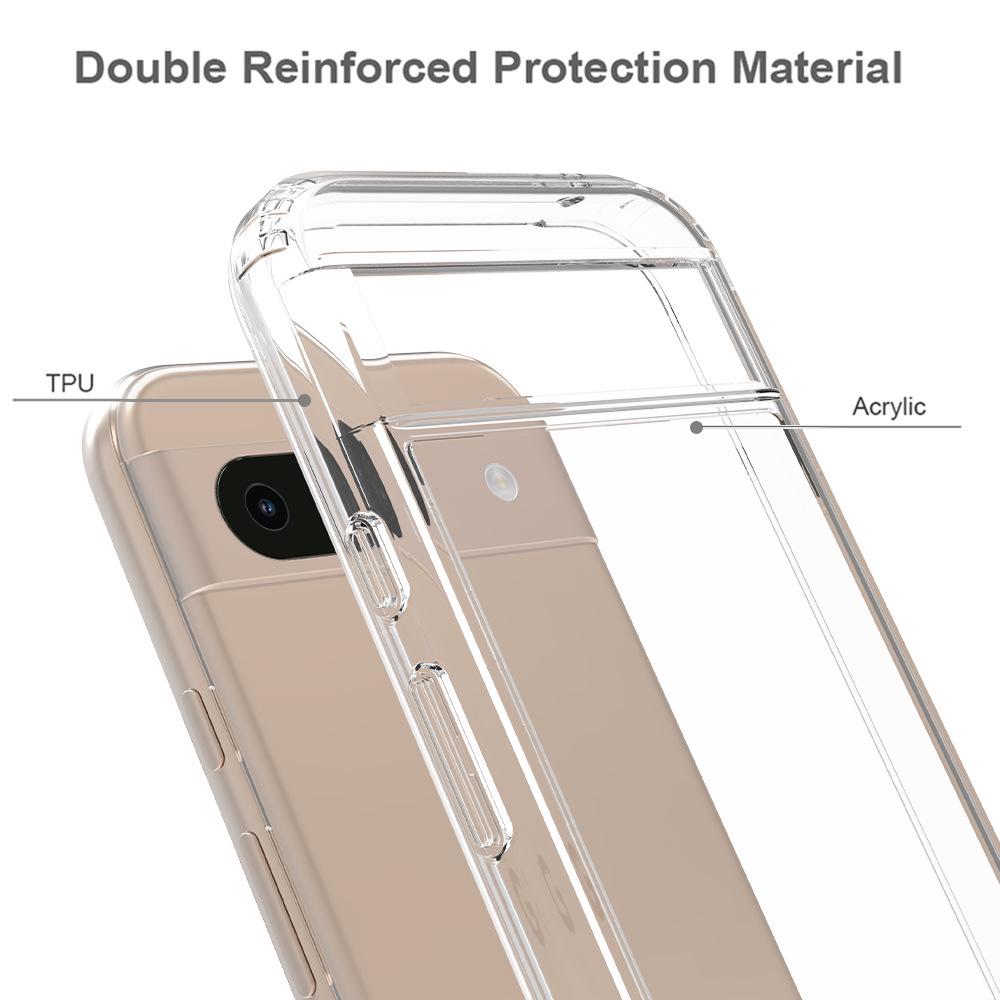 Прозрачный противоударный акриловый чехол Google Pixel 8A/8 Pro с усилением из ТПУ+ПК