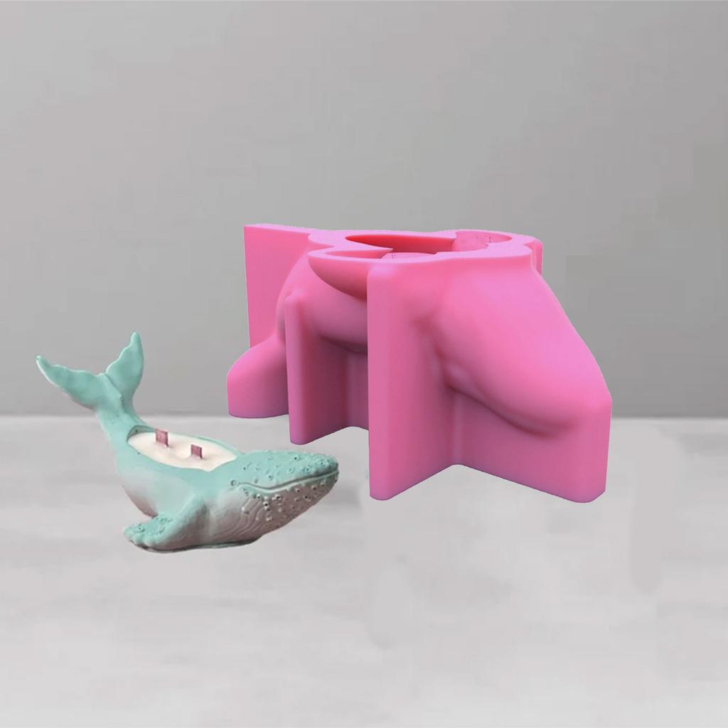 Кашпо «Кит» Форма из смолы Форма для цветочных горшков Форма для цемента Формы для подсвечников Эпоксидные отливки Силиконовая форма Форма для бетона и гипса