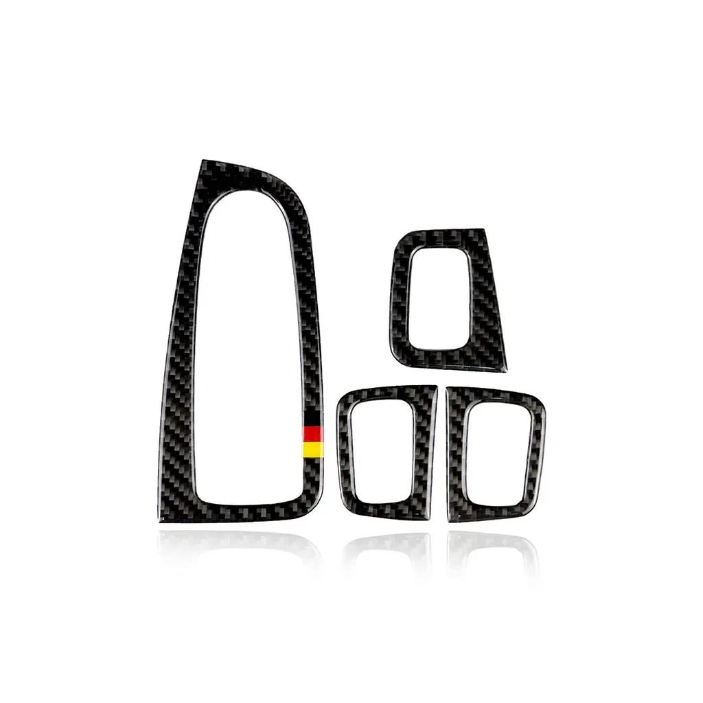 Для Mercedes C Class W205 GLC C180 C200 аксессуары из углеродного волокна автомобильный переключатель стеклоподъемника подлокотник панель отделка наклейки для стайлинга автомобиля