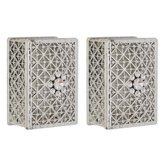 Винтажная шкатулка для украшений с ажурным узором, пластиковая коробка для конфет с золотым/серебряным покрытием, коробка для подарков на свадьбу/вечеринку, для колец, серег, ожерелий, принадлежности для девичника, дня рождения