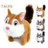 Electric Plush Squirrel Toy Interactive Jumping Movable Tail Squirrel Toy Toddlers Educational Baby Tummy Time Crawling Stuffed Animal Toy