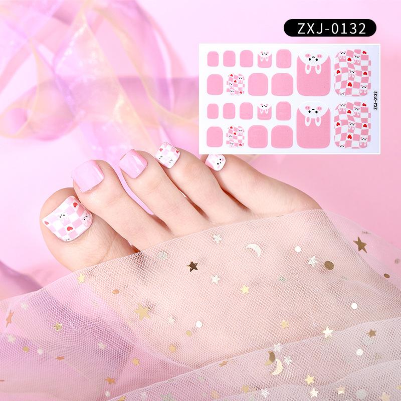 Летняя новая наклейка для ногтей, милая наклейка для ногтей на ногах, водонепроницаемая прочная наклейка для ногтей, декоративная женская