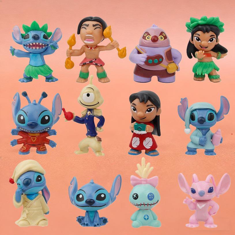 Кукла-фигурка Стич из слепой коробки - 12 моделей Лило и Стича