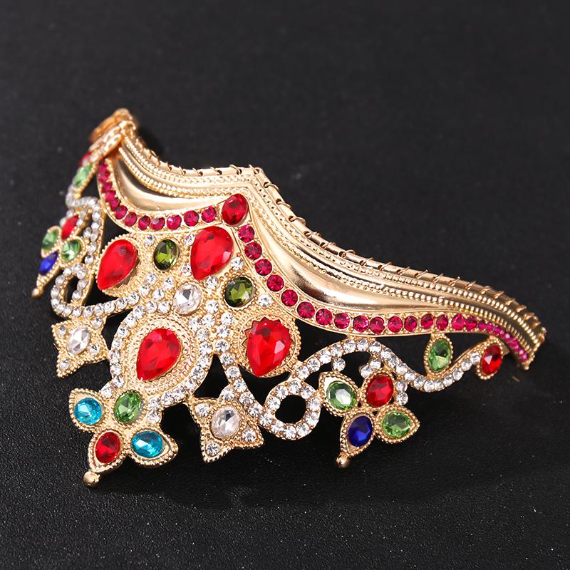 Retro Hair Jewelry Wedding Crown Bridal Headpiece Woman Baroque Crystal Rhinestones Tiaras Crowns Wedding Hair Accessories