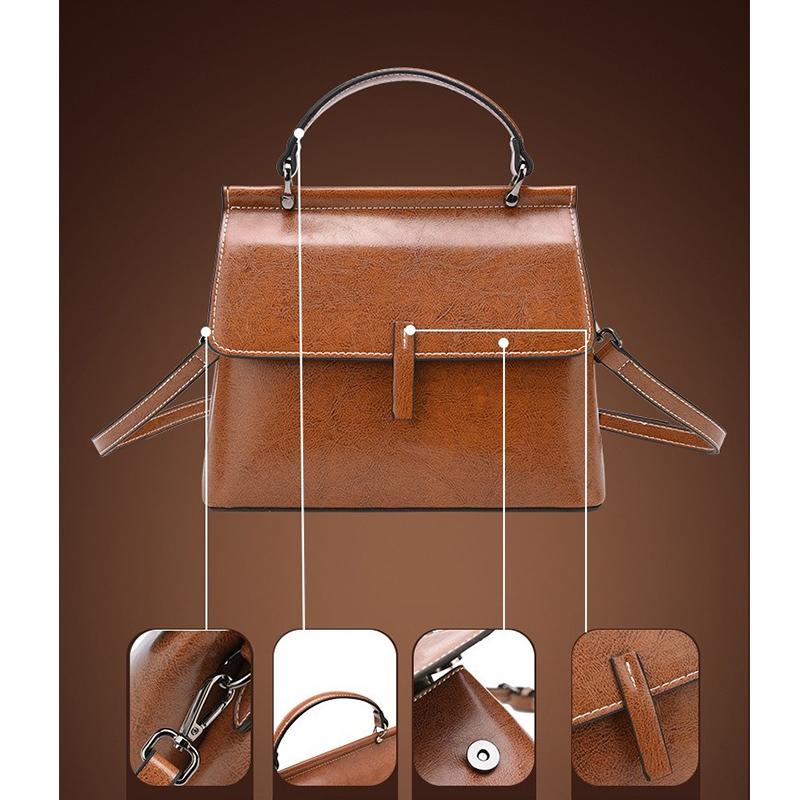 Женская сумка из натуральной кожи, модная сумка кроссбоди из коровьей кожи для леди, женская сумка через плечо для покупок и поездок в корейском стиле