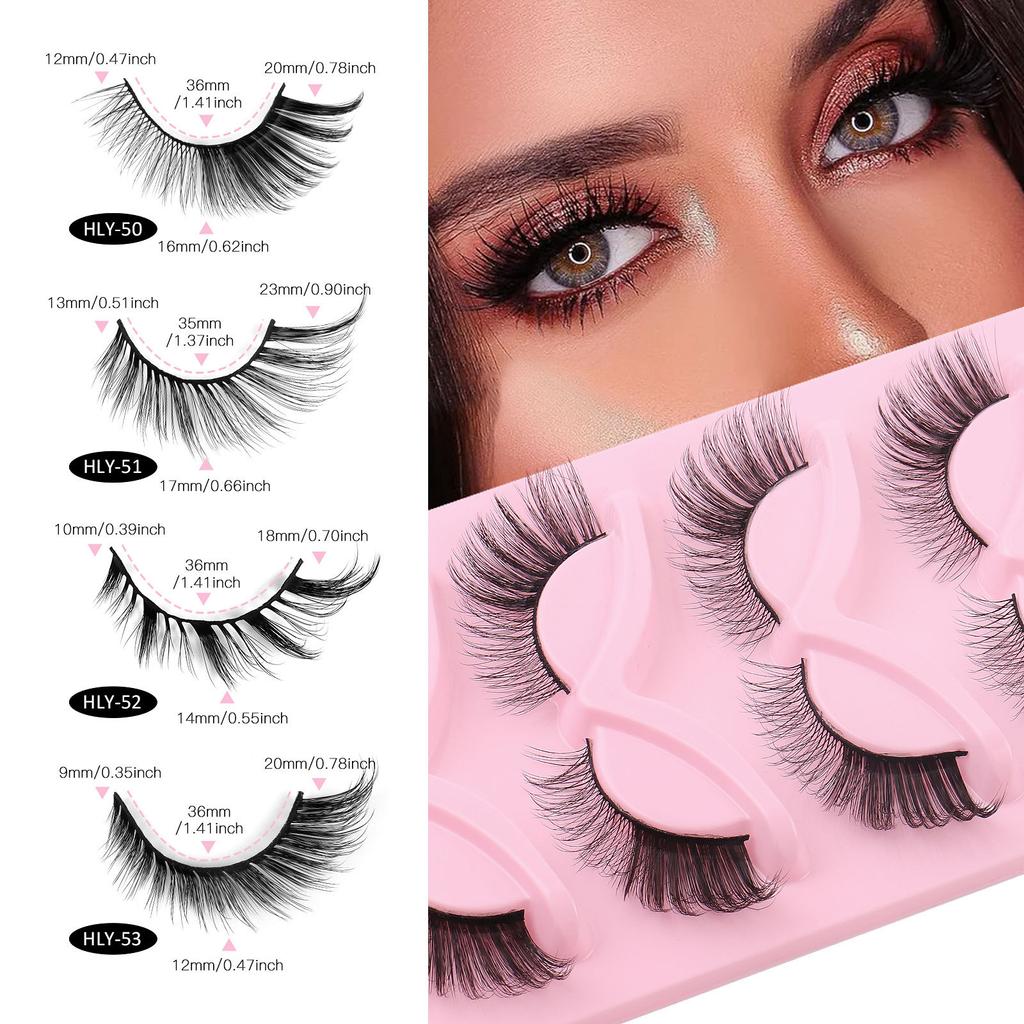 Fox Eye False Eyelashes 5 Pairs Of Eye Tail Lengthening Daily Makeup Stage Eyelashes