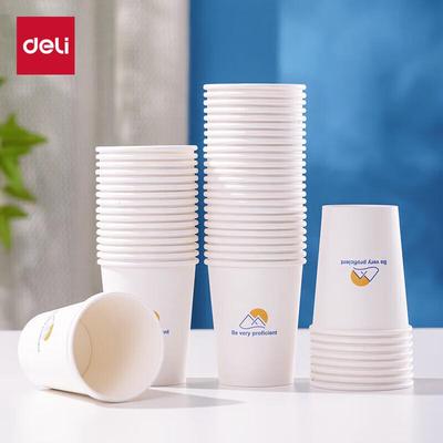 Одноразовые бумажные стаканчики Deli, 228 мл, 100 шт.