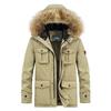 Men's Autumn and Winter Old Cotton-padded Jacket Men's Padded Wool Collar Winter Graphene Cotton-padded Clothes