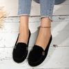 Fashion Shoes for Women 2024 Spring Autumn Women Casual Flat Shoes Slips Round Toe Denim Flat Loafer Plus Size Jeans Zapatos